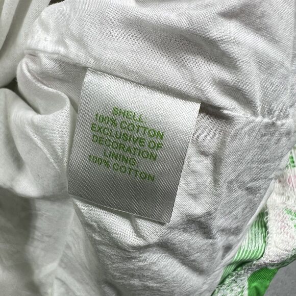 Lilly Pulitzer Dress Womens Size 0 White Pink And Green Floral Print Strapless - Picture 11 of 12